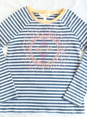 Matilda Jane| She Leaves A Little Sparkle & Shine Long Sleeve Stripe Glitter Top